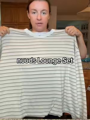 TikTok post by @heycorytodd for nuuds. Caption reads: living in this Nuuds lounge set @nuuds #nuuds....