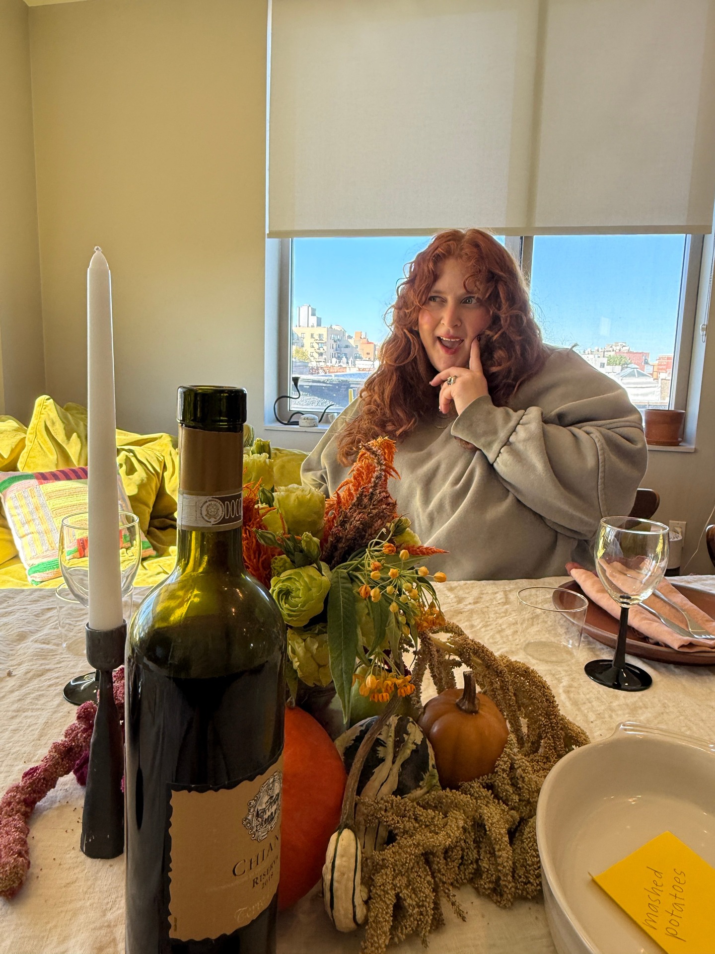 Instagram post by @byrachelp for The Kitchn. Caption reads: How to be chill on Thanksgiving 101: 
• Lay out....