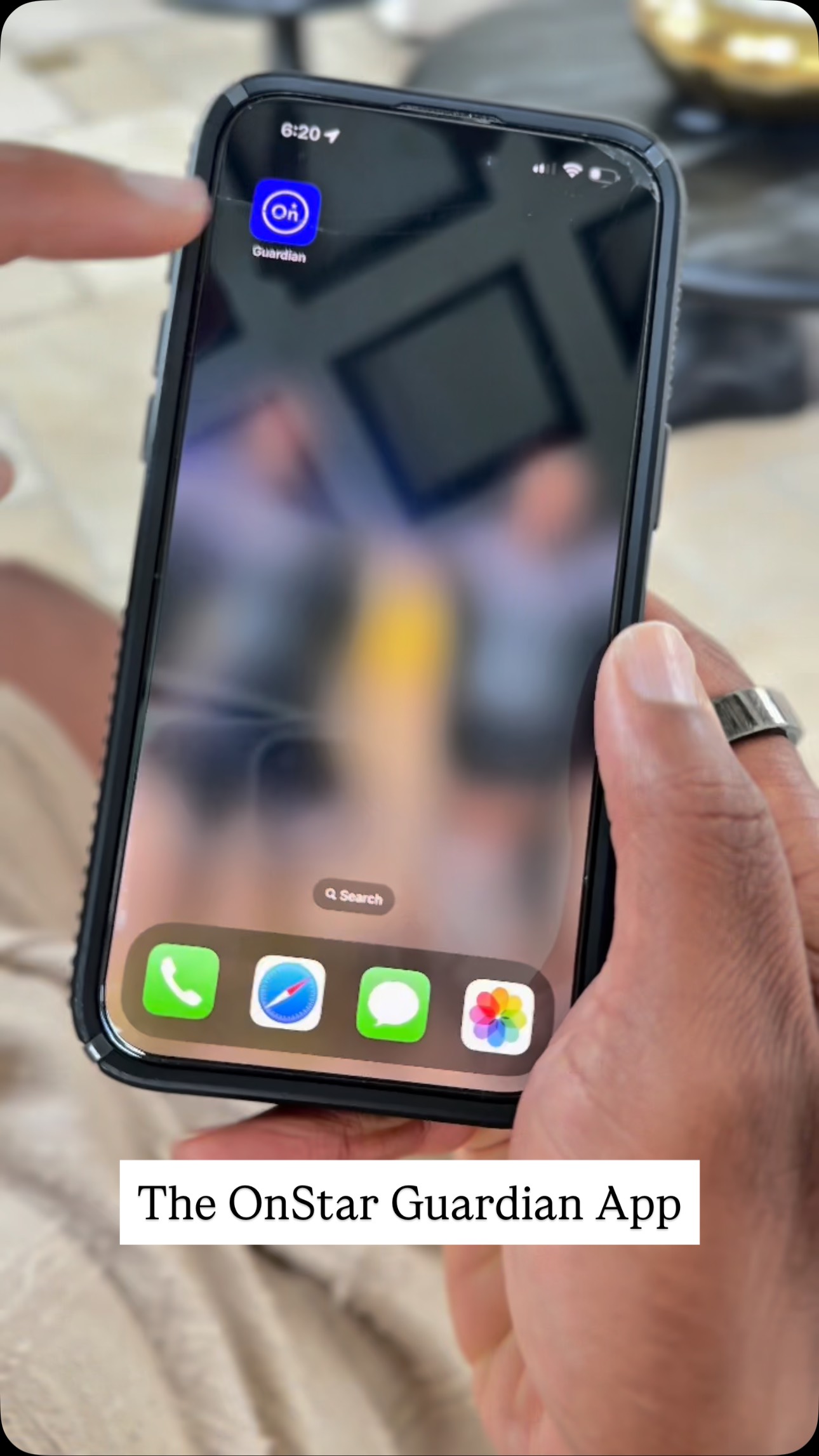 Instagram post by @iamjamesmeeks for OnStar. Caption reads: Parenting 6 kids is a full-time chaotic job....