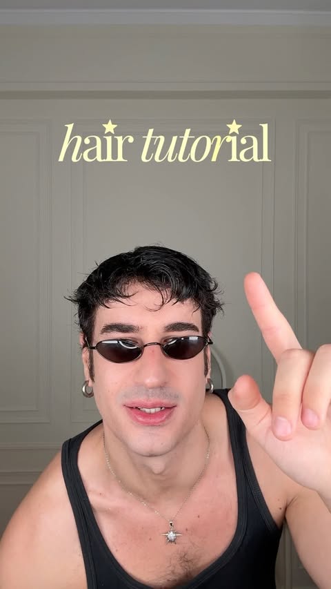 Instagram post by @manoskamakaris for Caudalie. Caption reads: #advertisement. 00s hair tutorial @caudalie.