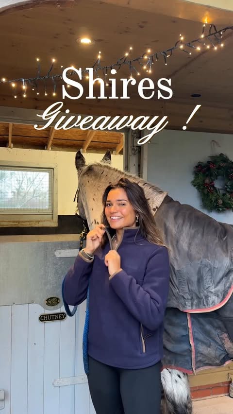 Instagram post by @indiakatona for Shires Equestrian. Caption reads: Itssss… GIVEAWAY TIME….!✨ #ad 

 Over at....