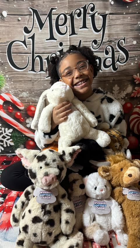Instagram post by @just_paigem for KidStuff Public Relations. Caption reads: Paige found the ultimate Christmas gifts 🎁🧸 The....