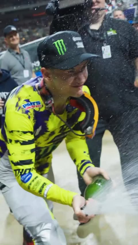 Instagram post by @cole17davies for Monster Energy. Caption reads: [...] 🏆 Episode 2 is live on YouTube ▶️....