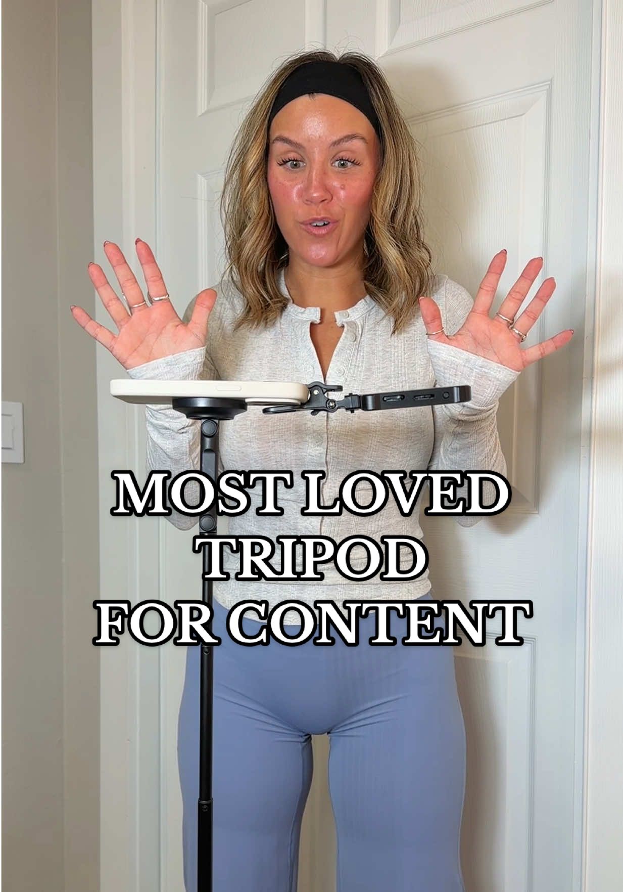 TikTok post by @lifesrad for KraftGeek. Caption reads: [...] tripod to get all the good shots📱✨🎥 ....