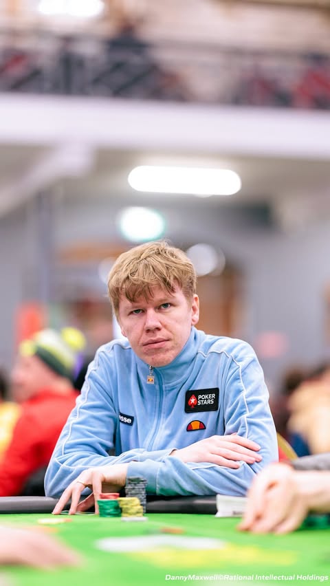 Instagram post by @irishpokeropen for PokerStars. Caption reads: [...] and at risk! Looking to jumpstart his....