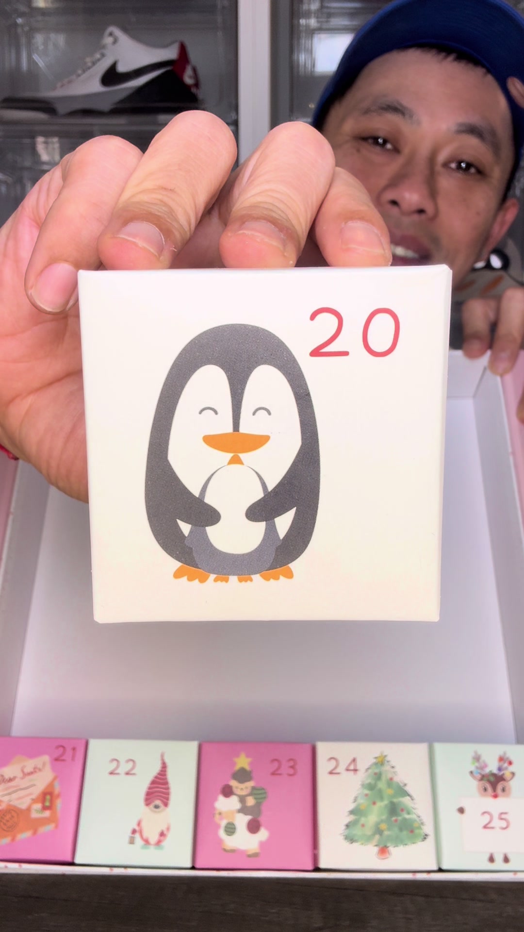 TikTok post by @stony_ley for Silky Gem. Caption reads: @Silky Gem Crystal Candy ADVENT 🗓️ DAY 20! 🐧🐲....