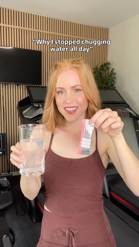 Instagram post by @taylorred for LMNT. Caption reads: #ad Get salty with me 💪 @drinklmnt #drinkLMNT....