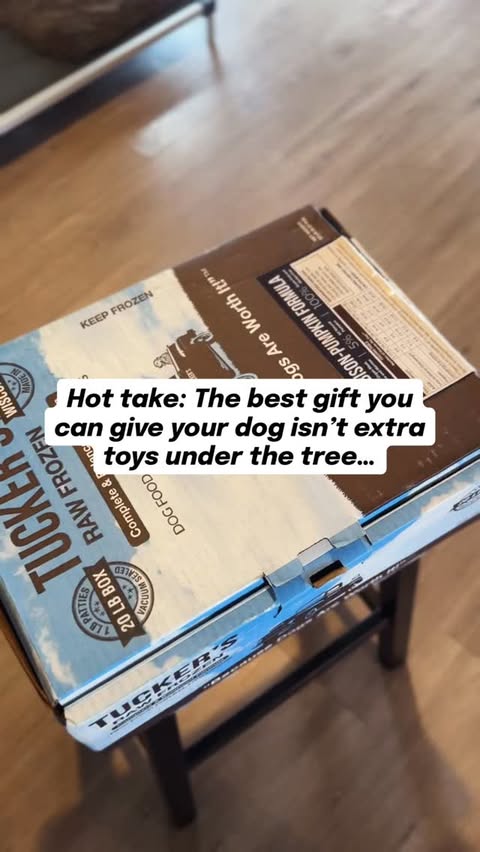 Instagram post by an influencer for Tucker's Raw. Caption reads: [...] and Tucker’s Raw Food (@mytuckersraw ) fits....