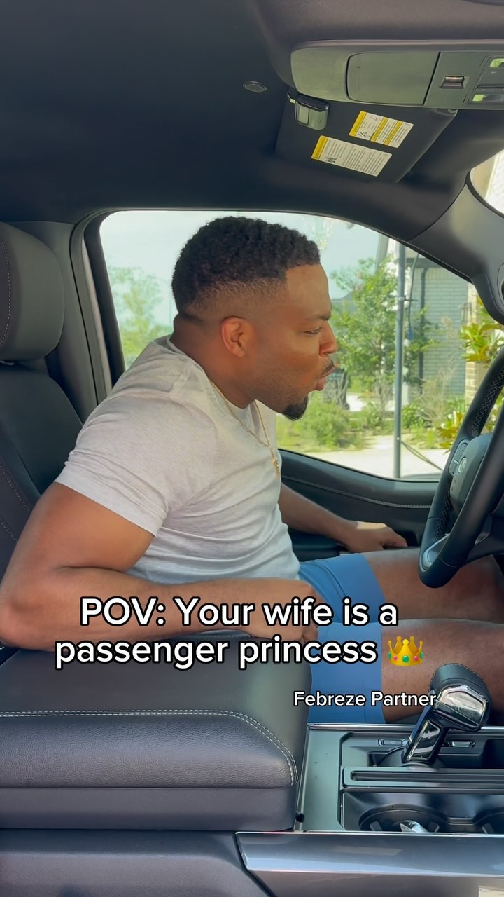 Instagram post by @itsnaomimarie for Febreze. Caption reads: Keeping it fresh for my Passenger Princess....