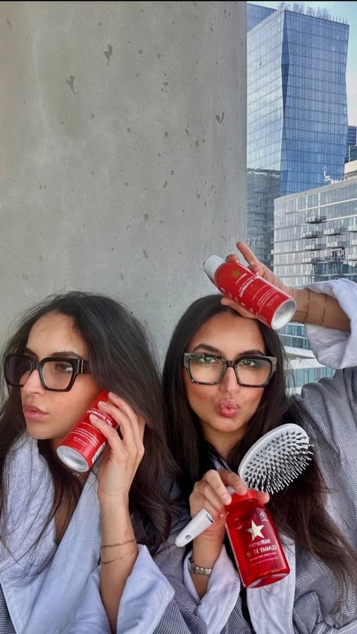 Instagram post by @bayoud_twins for Hairtamin. Caption reads: Don’t miss out on @hairtamin ’s incredible sale....