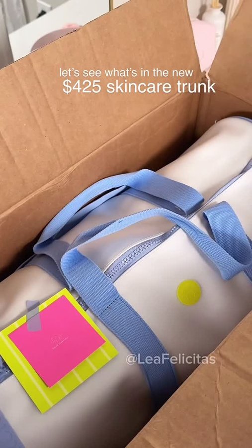 Instagram post by @laemekiia for Drunk Elephant. Caption reads: Let’s see what’s in the new $425 @drunkelephant....