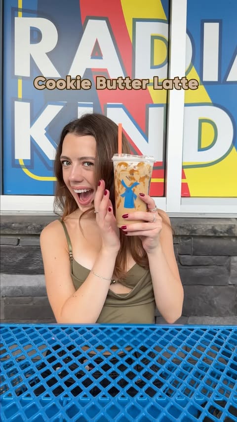 Instagram post by @symonneharrison for Dutch Bros Coffee. Caption reads: [...] in the fall spirit thanks to....