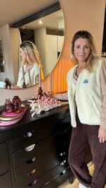 Instagram post by @la_vie_de_tata_carine for E.Leclerc. Caption reads: Publicité 
Coucou vous ❤️
Regardez cette  nouvelle....