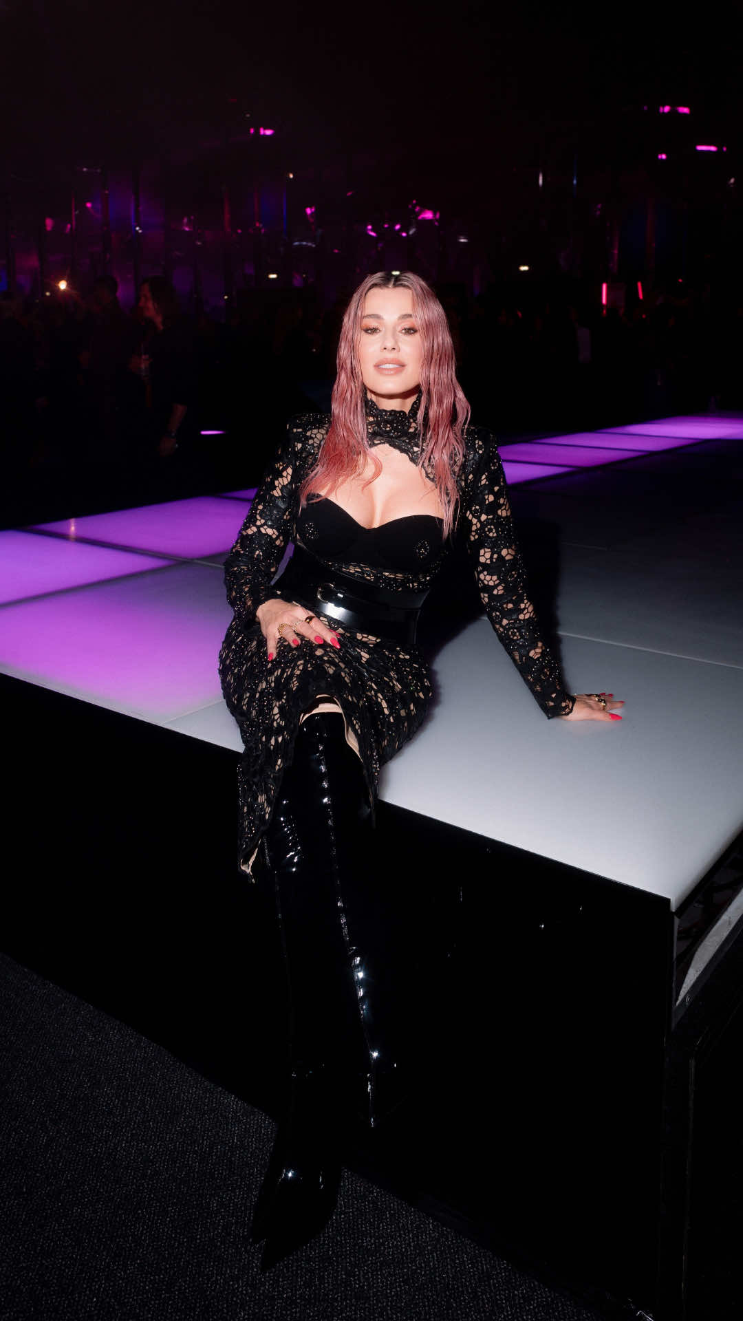 TikTok post by @whoopsee.it for PINKO. Caption reads: Siamo stati all’evento di PINKO che ci ha fatto....