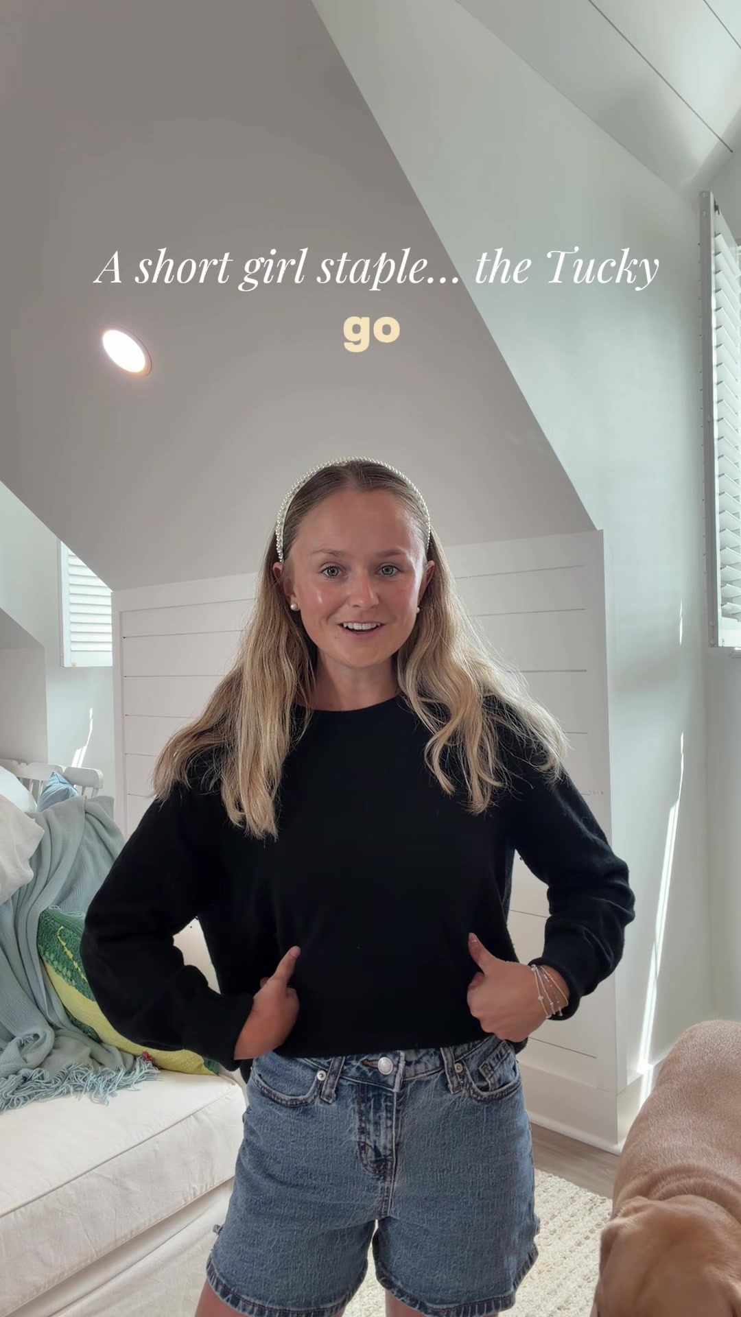 TikTok post by @mason.starling for TUCKY. Caption reads: [...] and every shirt is too long 😅 @Shop Tucky....