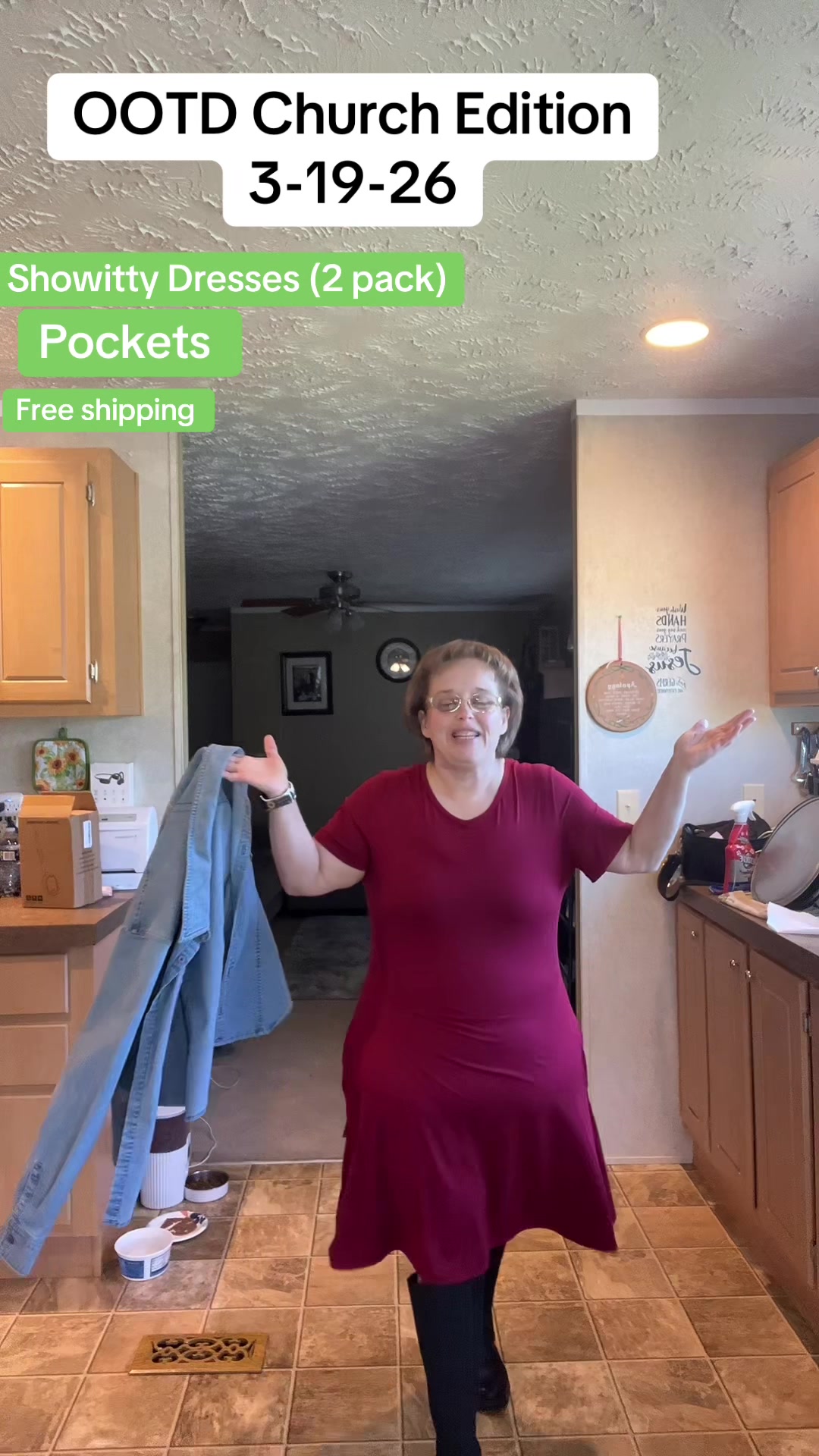 TikTok post by @kentuckymom7 for Showitty. Caption reads: #ootdsundayedition #churchfitcheck #showitty....