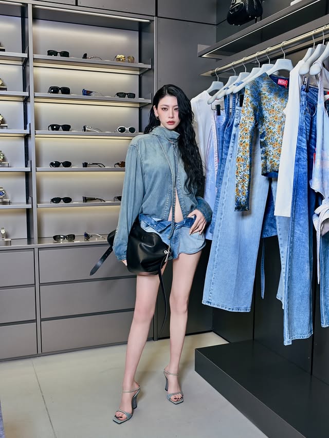 Instagram post by @miyoshi.aa for Diesel. Caption reads: -DIESEL- DIESEL OSAKA店のリニューアルイベントへ。 [...].