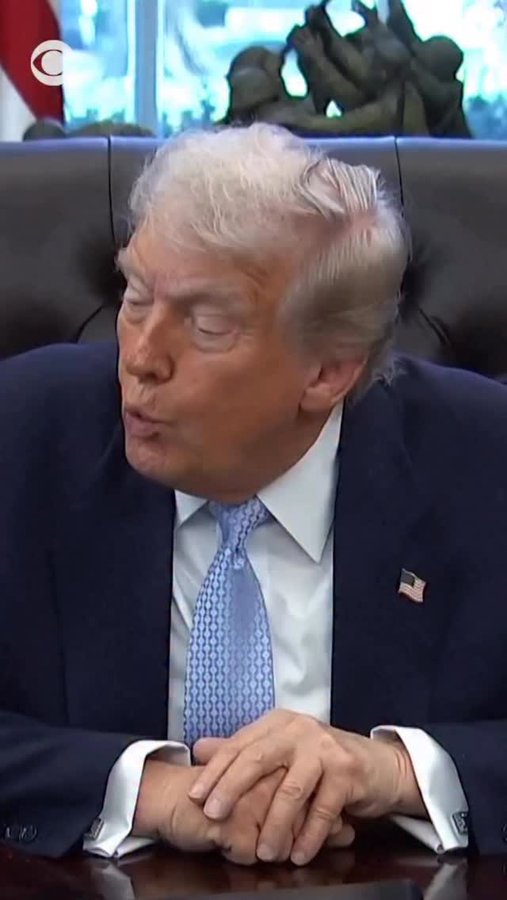 Instagram post by @voteinorout for CBS News. Caption reads: Pres. Trump said on Monday that it would be “OK....