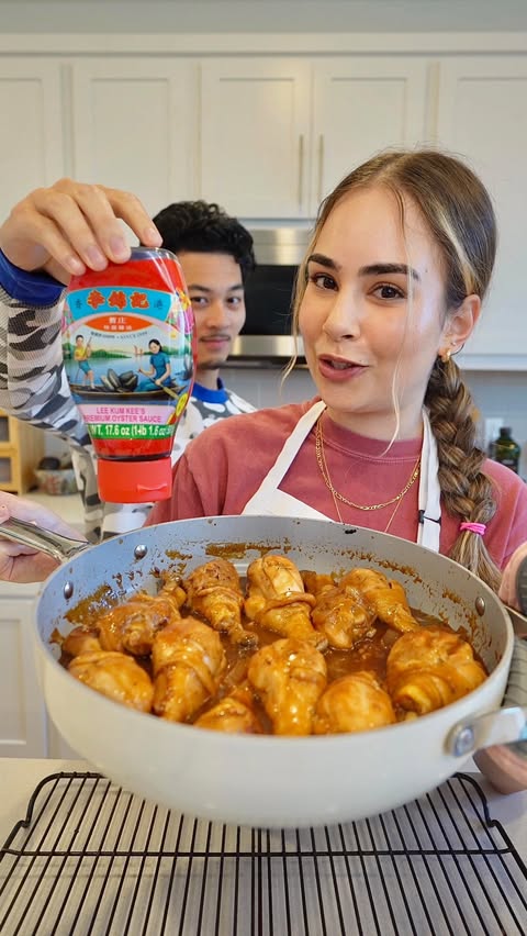 Instagram post by @cooking.w.koko for Lee Kum Kee. Caption reads: [...] umami boost for my chicken adobo🍗 😋 Lee....