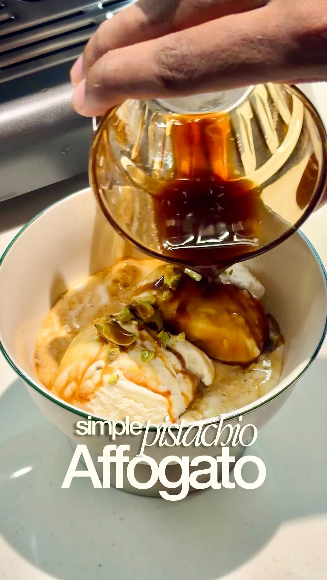 Instagram post by @cookwithajay for Croma. Caption reads: Coffee lovers and ice cream lovers assemble!....