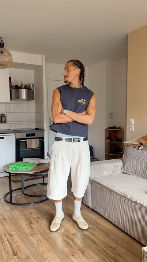 Instagram post by @aubin_gstv for Bershka. Caption reads: Some Summer fits with @bershka #berskhastyle....