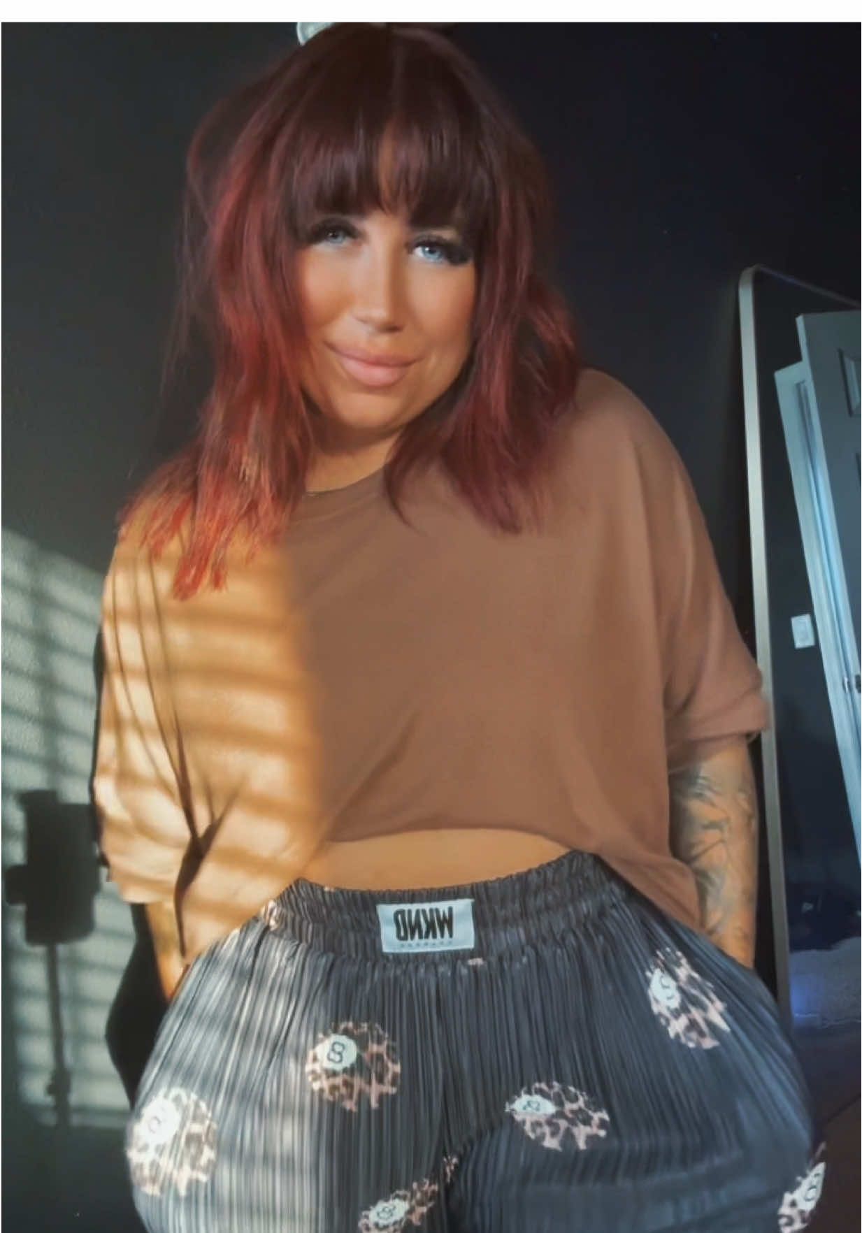 TikTok post by @meghan_marie_ for WKNDchasers. Caption reads: I’ve been wanting these pants for so long and....