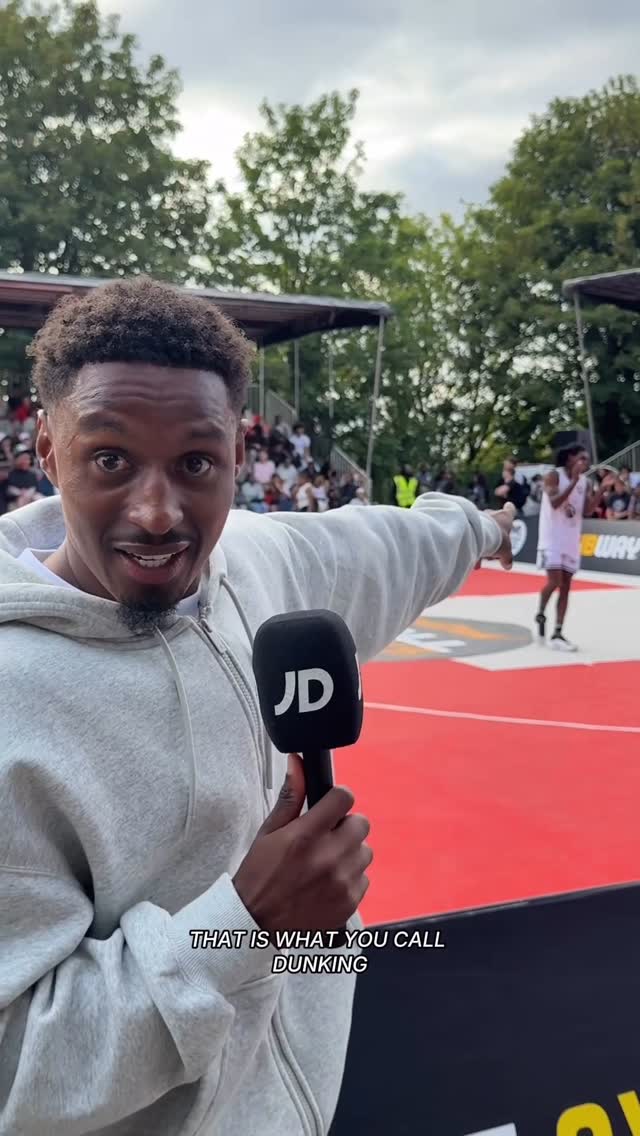 Instagram post by @brazavilleeee for JD Sports. Caption reads: Too cold with these dunks 🤯 @balloutuk.