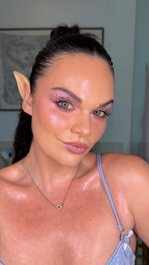 Instagram post by @kristynhoffman for Makeup Revolution. Caption reads: [...] / pixie DREAMS ✨ thanks to the....