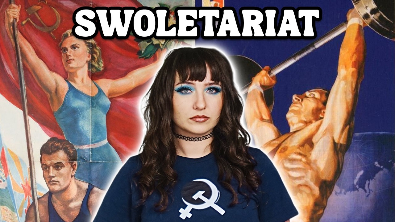 YouTube post by @revolutionaryth0t for Trainwell. Caption reads: Should leftists exercise??.