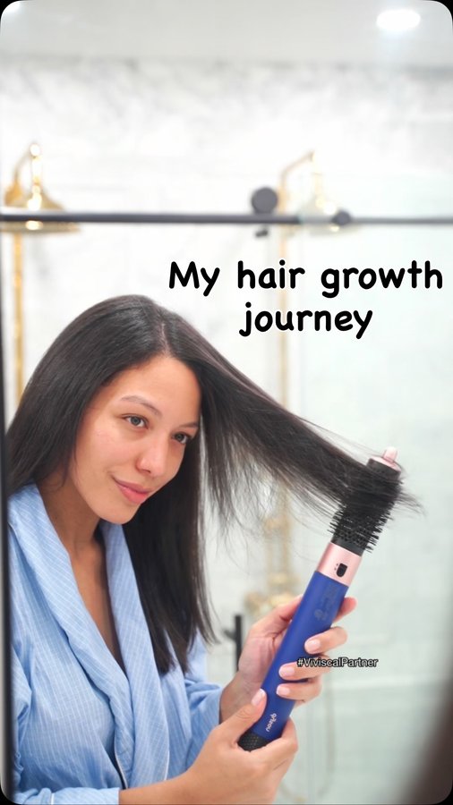 Instagram post by @glamdapper for Viviscal. Caption reads: [...] and it was frustrating. Sticking with....