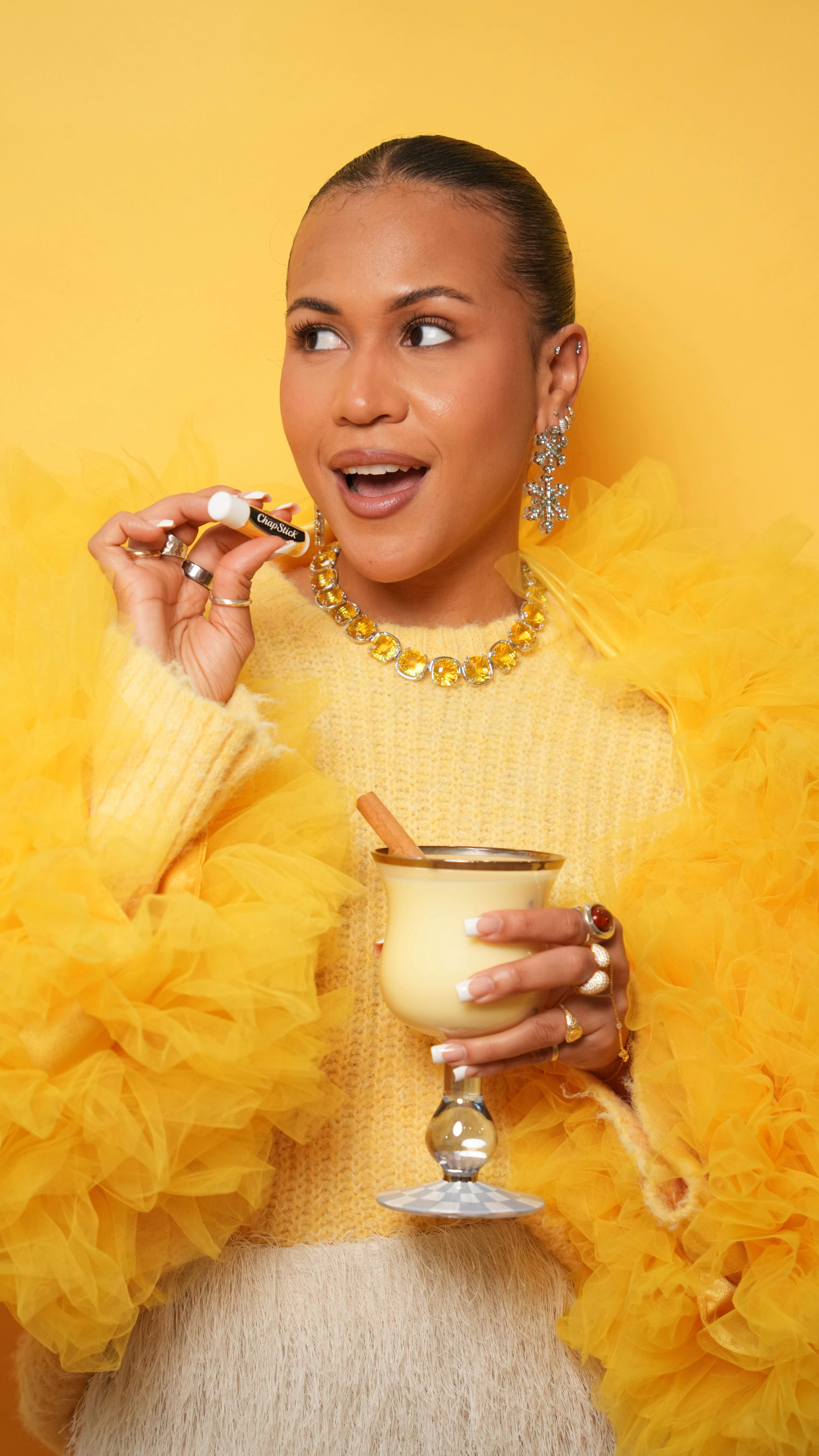 Instagram post by @byaimeekelly for ChapStick. Caption reads: I always got my @chapstick’s in hand! Specially....