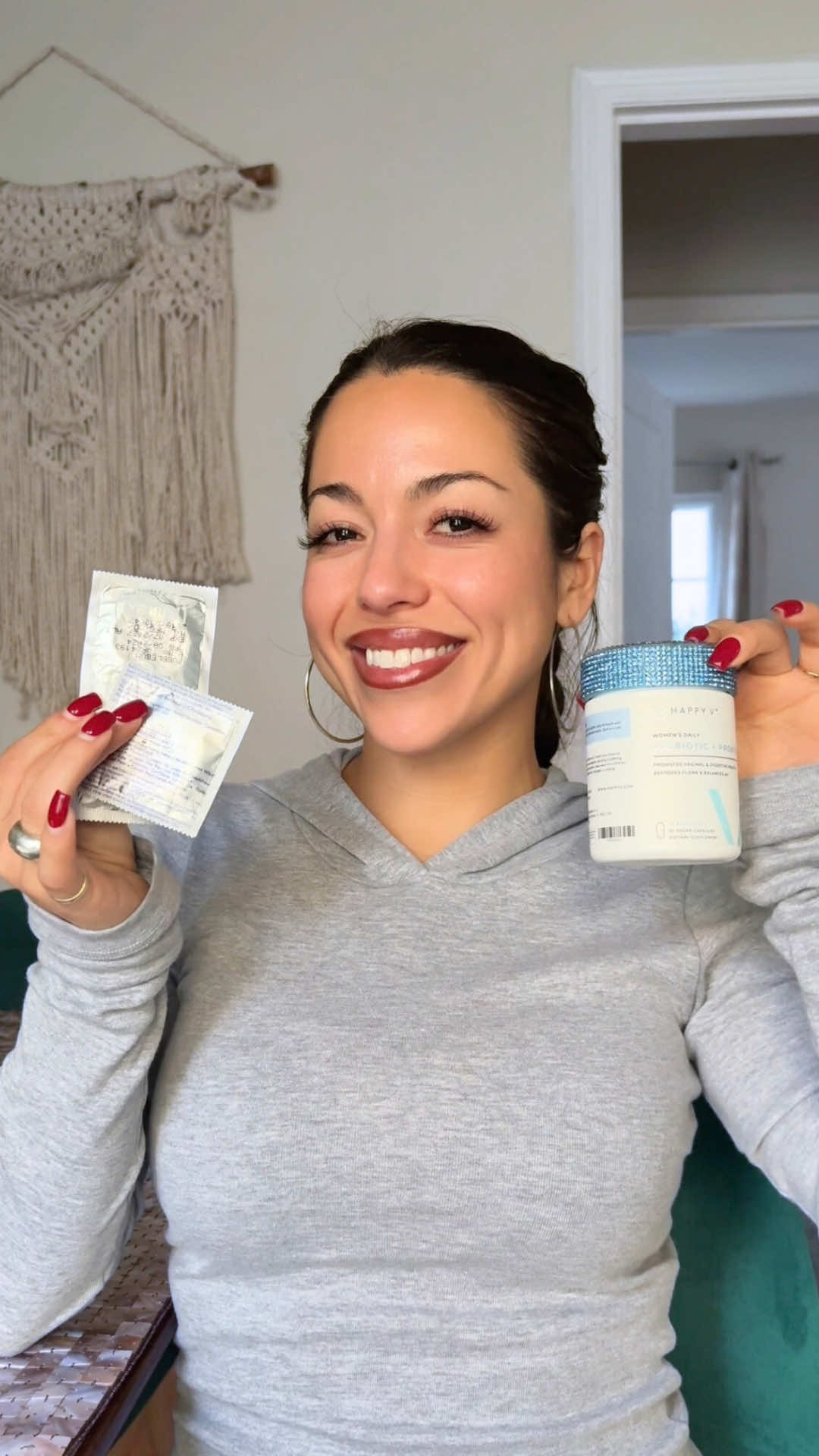 TikTok post by @sxedfiles for Happy V. Caption reads: Using barrier protection and taking Happy V’s....