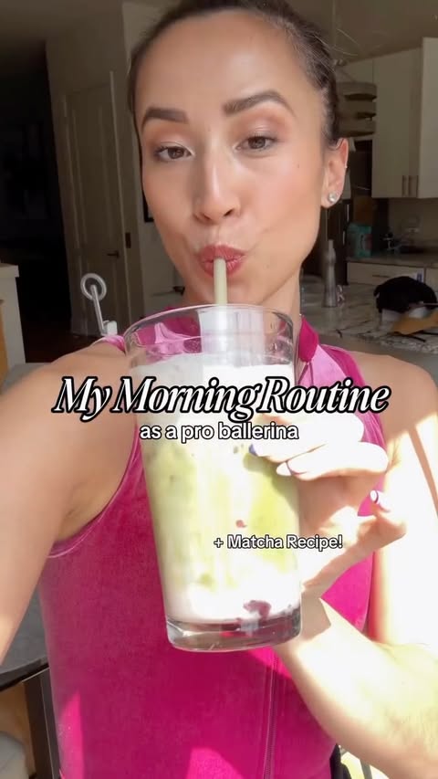Instagram post by @ahwang.ballet for Force Factor. Caption reads: #ad the @forcefactor mighty matcha powder has....