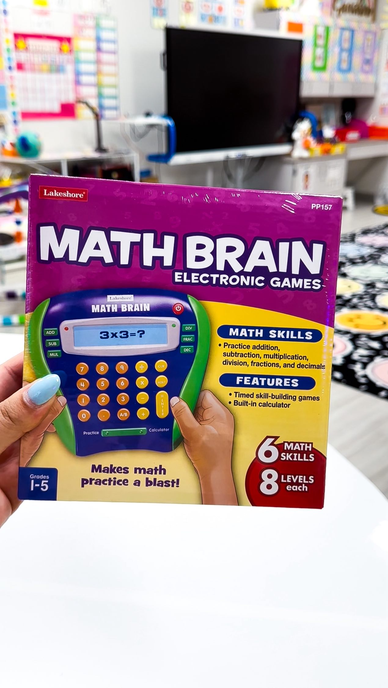 Instagram post by @keepingupwithmisscosides for Lakeshore Learning. Caption reads: [...] skills with educational games from....