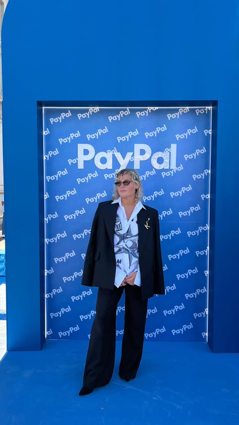 Instagram post by @kathebbs for PayPal. Caption reads: [...] for my autumn wardrobe last week at PayPal’s....