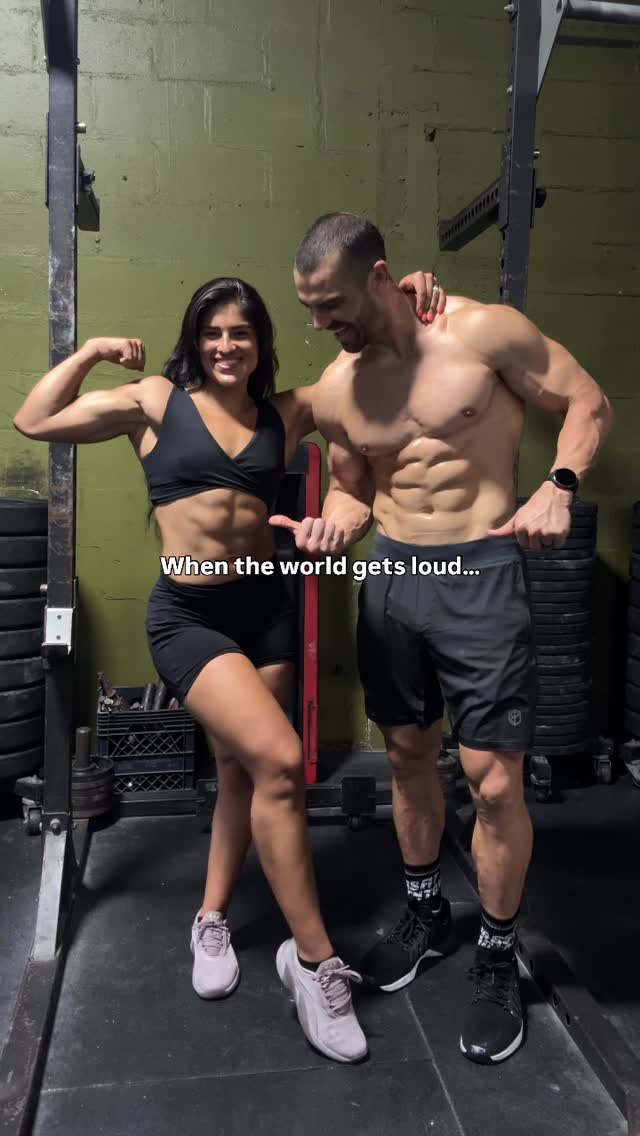 Instagram post by @nickdompierre for Bornprimitive. Caption reads: When the world gets loud, we train… And if we are....