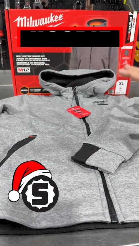 Instagram post by @shoptoolreviews for Milwaukee Tool. Caption reads: STAY WARM! Who doesn’t want the @milwaukeetool M12....