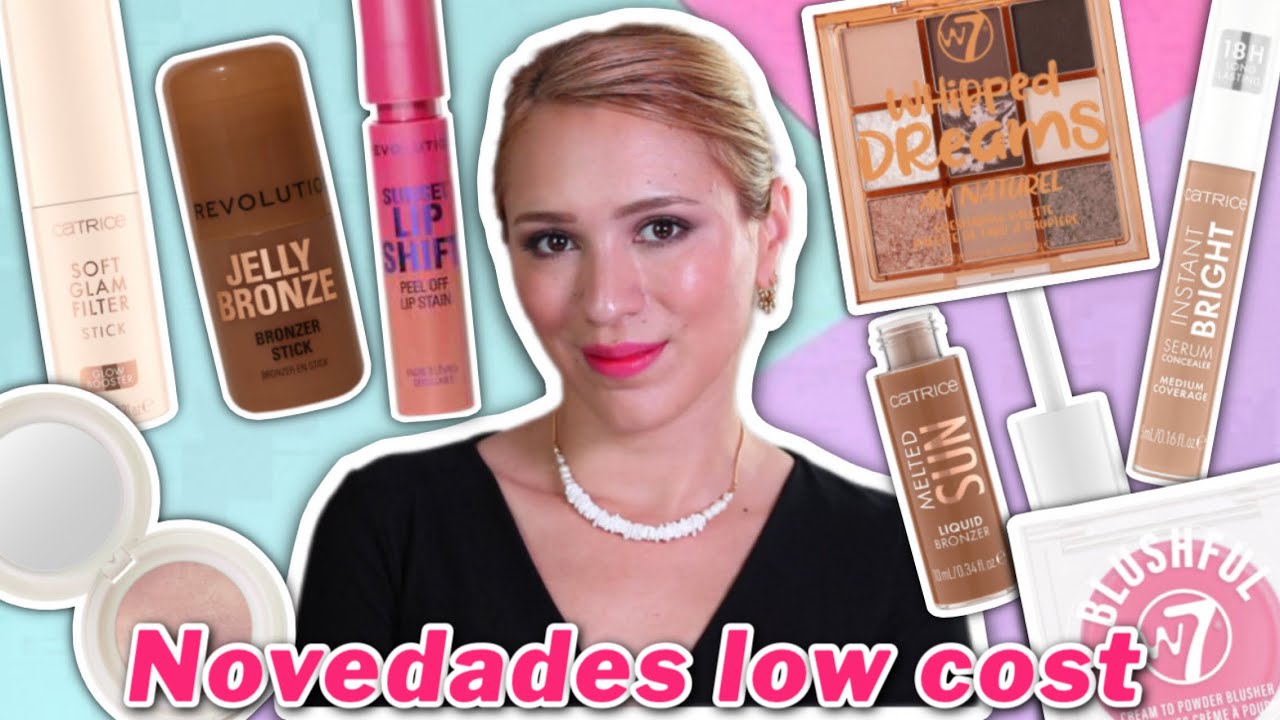 YouTube post by @loveformakeup00 for VESIICA. Caption reads: 💥TESTING LOW-COST NEWS! Catrice, Revolution, W7! .