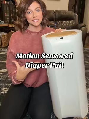 TikTok post by @thatunfilteredmamakacie for Jool Baby. Caption reads: [...] #babyproducts #diaperpail @Jool Baby.