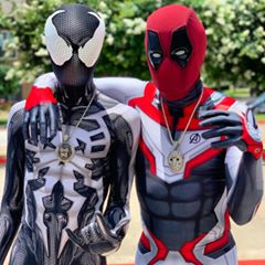 Instagram post by @ghetto.spider for King Ice. Caption reads: [...] Ghetto Avengers Should Visit. ✈️📍💎:....