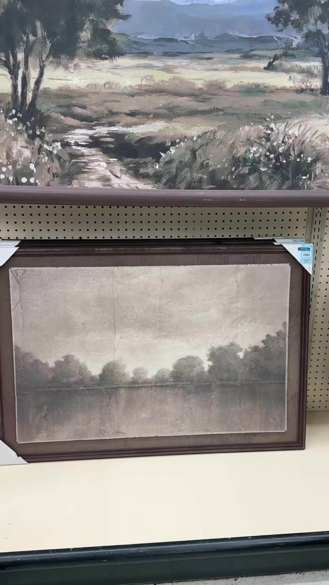 TikTok post by @homefindsbymarch for Hobby Lobby. Caption reads: Okay but these hobby lobby artwork areee heavennnn....