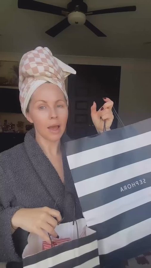 Instagram post by @nashvillewifestyles for Haus Labs. Caption reads: Makeup Routine Part 1: Skin Prep + Foundation....