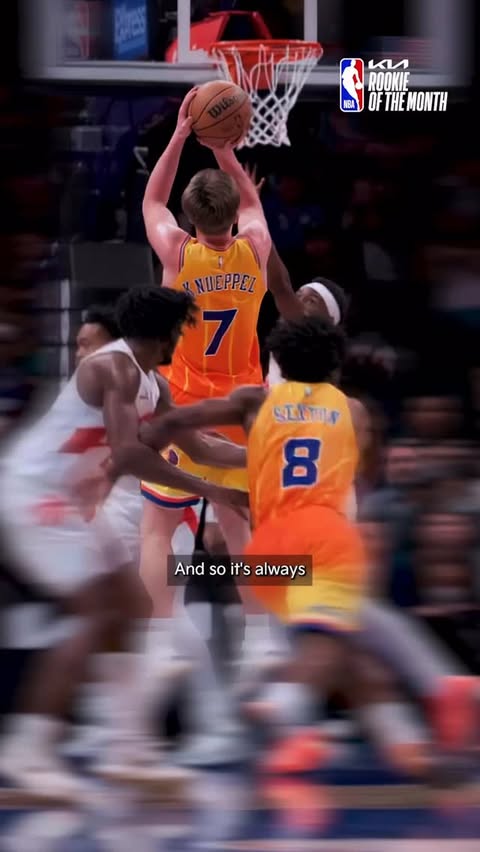 Instagram post by @kon2knueppel for Kia. Caption reads: It’s an honor to be awarded Kia Rookie of the....