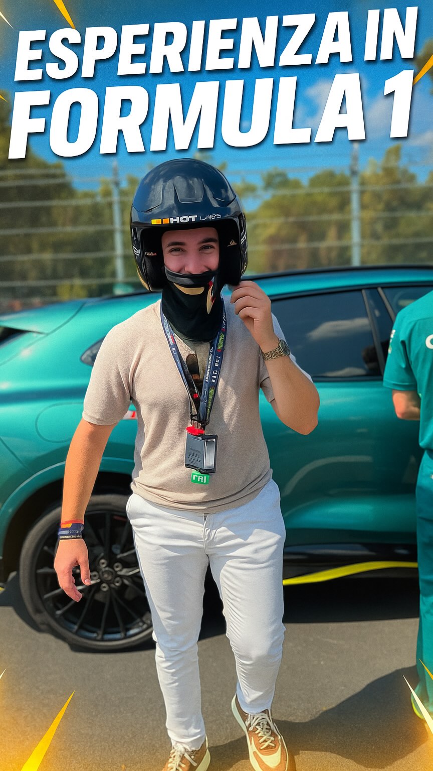 Instagram post by @gianpaolo.golden for Lenovo. Caption reads: Un sogno diventato realtà 🥹🥹 #Formula1....