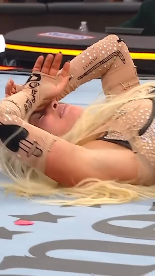 Instagram post by @yaonlylivvonce for WWE. Caption reads: LIV 👏 GETS 👏 IT 👏 DONE 👏 Stream #WrestleMania....