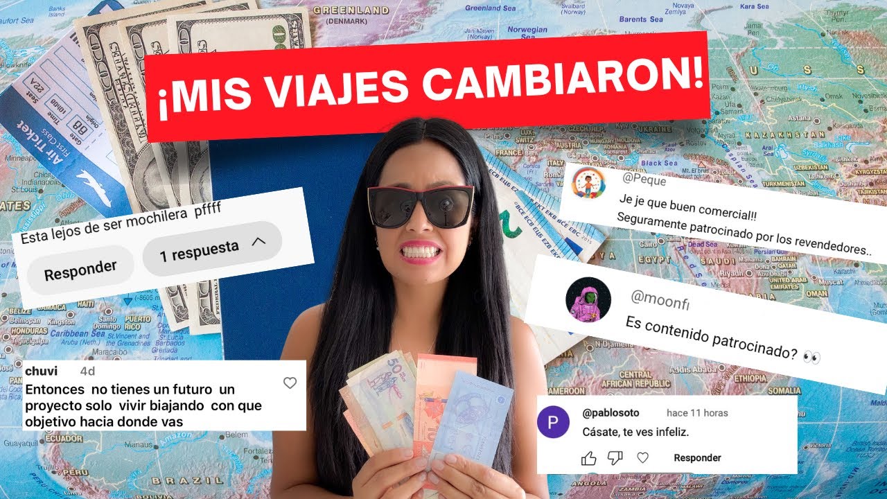 YouTube post by @Mundukos for Civitatis. Caption reads: My trips are NOT what they used to be!.