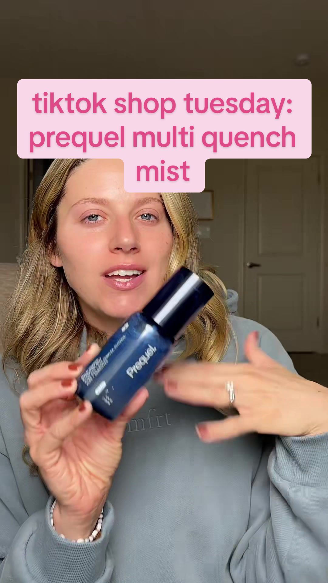 TikTok post by @skincarewithshelbs for Prequel Skin. Caption reads: [...] featuring a deep dive into @Prequelskin new....