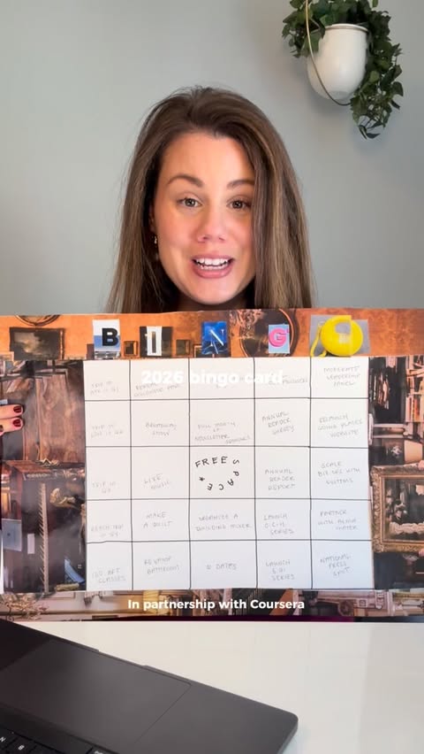 Instagram post by @janelabrahami for Coursera. Caption reads: #CourseraPartner #ad In partnership with [...].