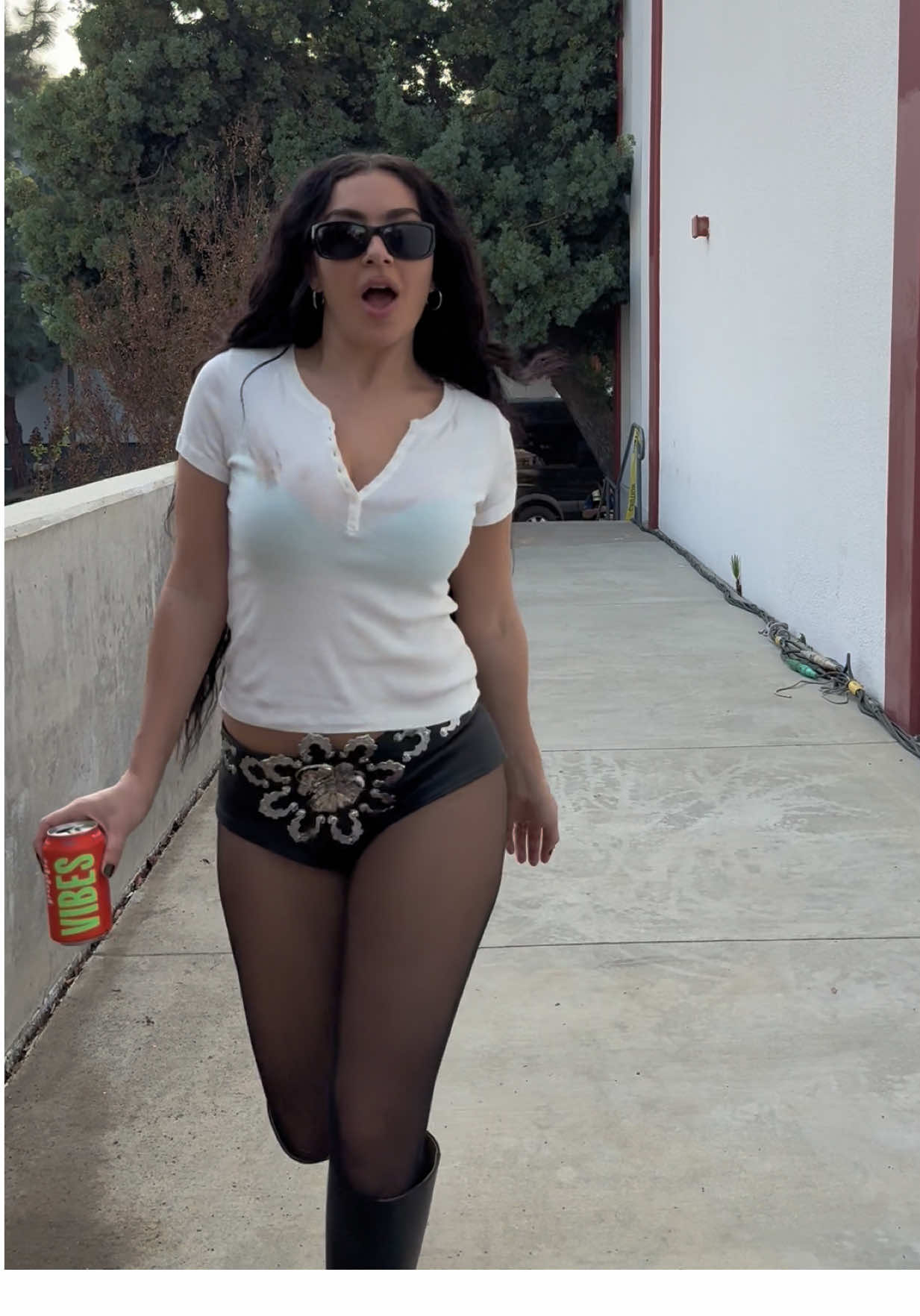 TikTok post by @charlixcx for Poppi. Caption reads: totally vibes!!! #poppipartner @drinkpoppi.