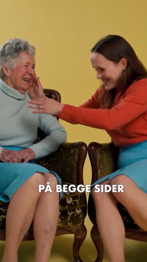 Instagram post by @ingridviklysne for Fæbrik. Caption reads: (reklame) Hils på min mormor Kari💎Mormor er født....